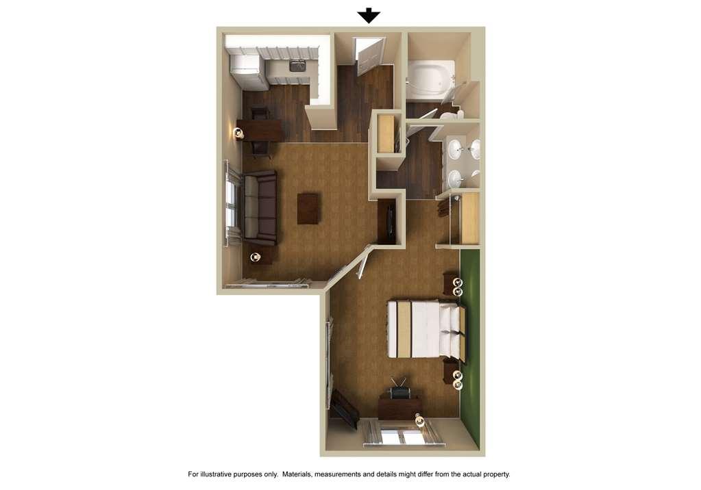Extended Stay America Suites - Dallas - Las Colinas - Green Park Dr Irving Rom bilde